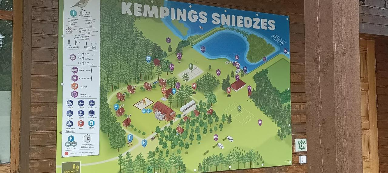 Kempings Sniedzes Ķegums Eksteriør billede